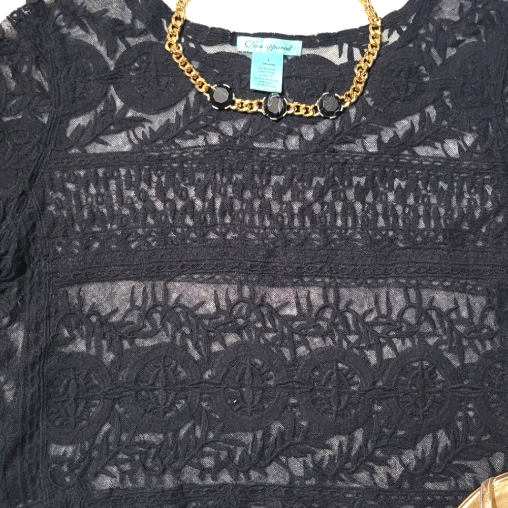 Black Lace Top - Picture 9 of 12